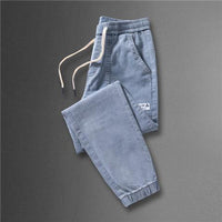 Thumbnail for Spring And Autumn New Jeans Men's - Stitching Ankle Banded Pants