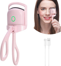 Thumbnail for Eyelash Curler Portable Electric Heated Comb Eye Lash Long Lasting Eyelashes Curls Thermal Eyelash Curler Makeup Tools Heated Eyelash Curlers,Rechargeable Electric Eyelash Curler,Handheld Eyelash Heat