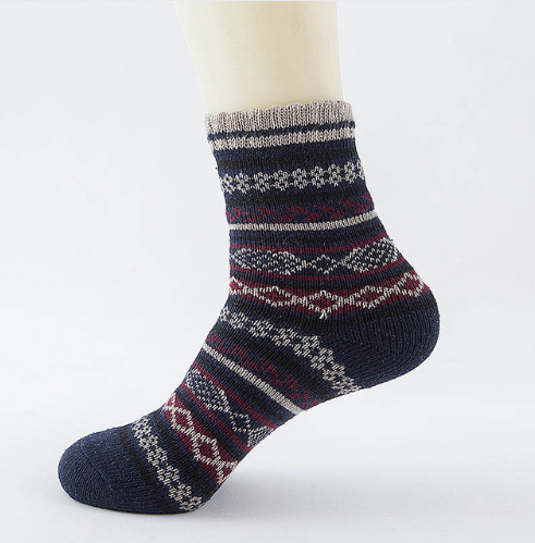 Winter Thick Warm Stripe Wool Socks Casual Sock Business Socks