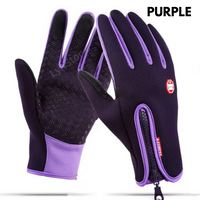 Thumbnail for Winter Gloves Touch Screen Riding Motorcycle Sliding Waterproof Sports Gloves With Fleece