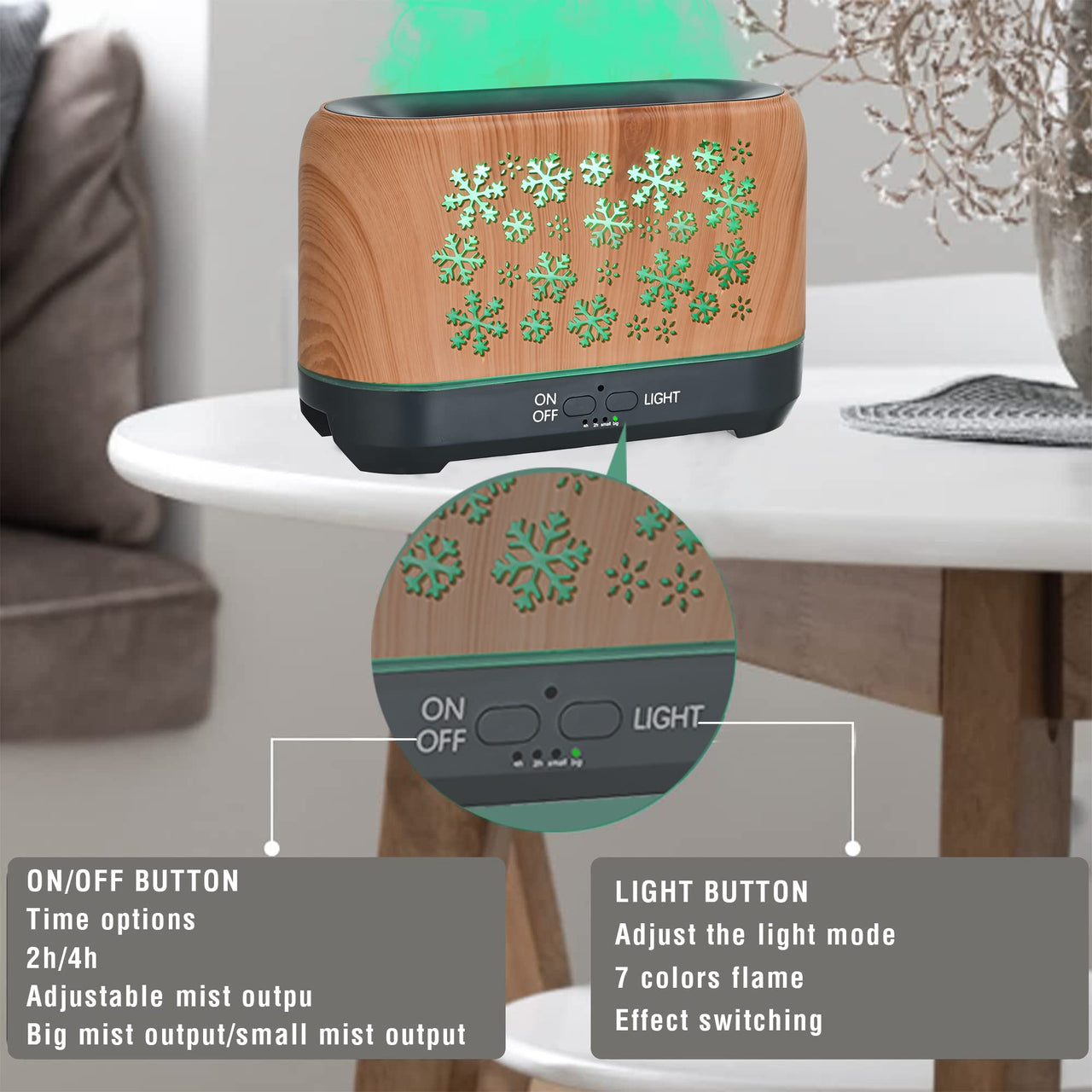 Household Colorful Aromatherapy Humidifier - Atmosphere Colorful Diffuser