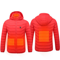 Thumbnail for New Heated Jacket Coat USB Electric Jacket Cotton Coat Heater Thermal Clothing Heating Vest Men's Clothes Winter
