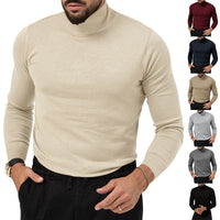 Thumbnail for Autumn And Winter New High-elastic Turtleneck Knitted Cashmere Sweater Thickened Young Men's Warm Undercoat