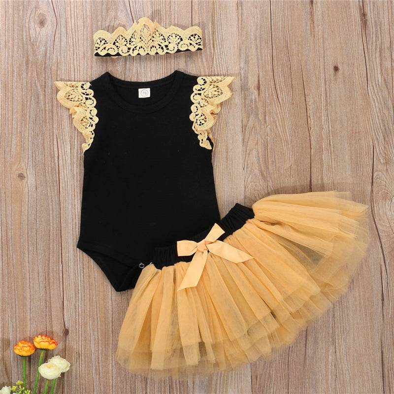 Summer Cute Baby Girl Pure Cotton Casual Clothing Suit
