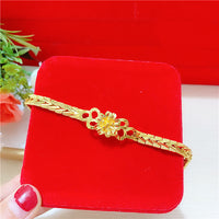 Thumbnail for Gold-plated Pixiu Transfer Beads Flower Horse Whip Bracelet