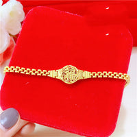 Thumbnail for Gold-plated Pixiu Transfer Beads Flower Horse Whip Bracelet