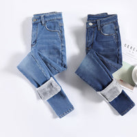 Thumbnail for High Waist Jeans Women's All-match High Elastic Slim Fit