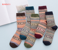 Thumbnail for Winter Thick Warm Stripe Wool Socks Casual Sock Business Socks