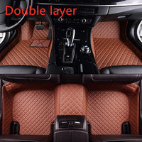 Thumbnail for Fully Surrounded Car Leather Floor Mat Pad All Weather Protection