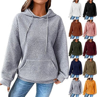 Thumbnail for Women's Loose Casual Solid Color Long-sleeved Sweater