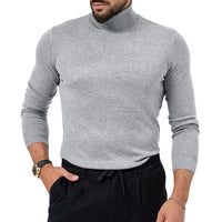 Thumbnail for Autumn And Winter New High-elastic Turtleneck Knitted Cashmere Sweater Thickened Young Men's Warm Undercoat