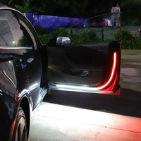 Thumbnail for 2pcs Car Door Opening Warning LED Strip Light Flashing Anti-collision Universal