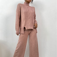 Thumbnail for Idle Style Fashionable Set - Women's Turtleneck Knitting Sweater.