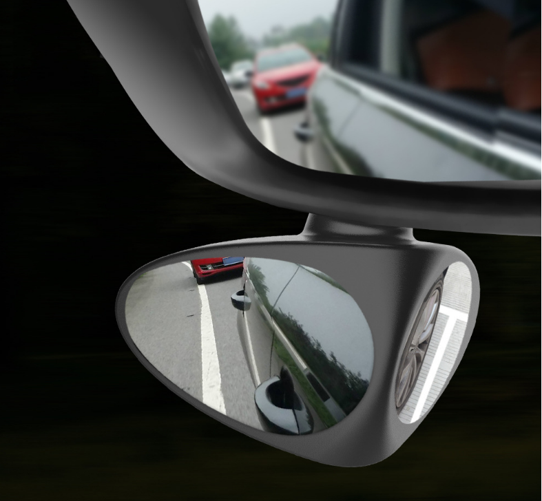 Double vision auxiliary mirror car rearview mirror