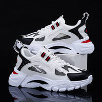 Thumbnail for White Sneakers Men Non Slip Walking Running Shoes Sports