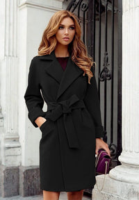 Thumbnail for Women's Long Sleeve Woolen Coat