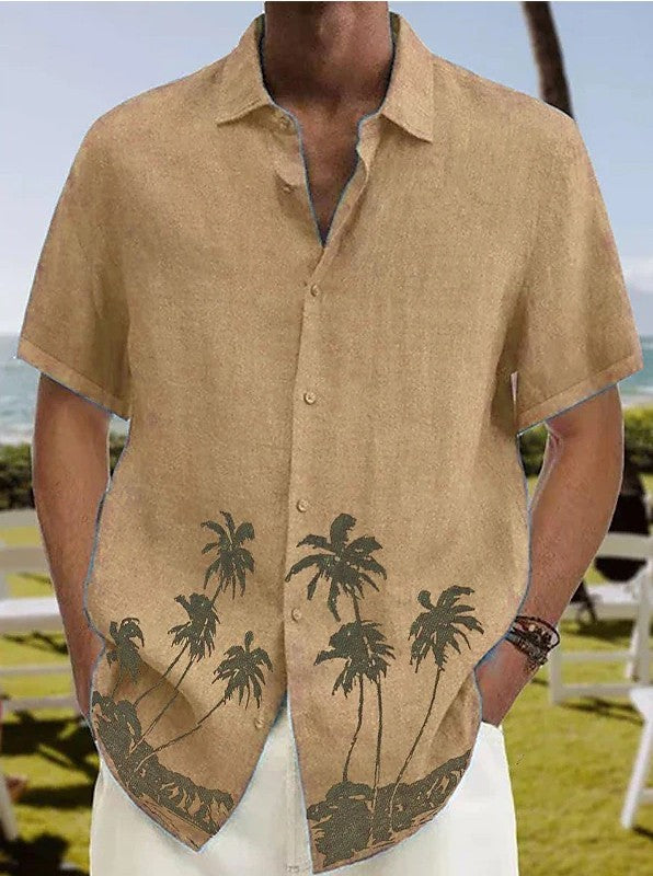 Men's Summer Fashion Trend Beach Casual Short Sleeve.