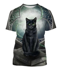 Thumbnail for Funny Cute Cat Pattern Men's T-shirt 3D Animal Print