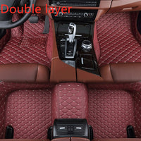 Thumbnail for Fully Surrounded Car Leather Floor Mat Pad All Weather Protection