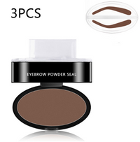 Thumbnail for Eyebrow Powder Stamp - Cosmetics Professional Makeup Waterproof - Eye Brow Stamp Lift Eyebrow Enhancers Stencil Kit