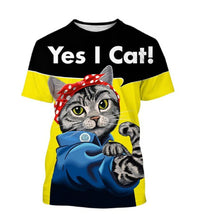 Thumbnail for Funny Cute Cat Pattern Men's T-shirt 3D Animal Print