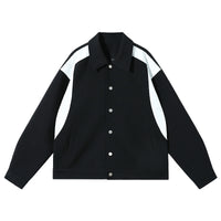 Thumbnail for Men's Patchwork Contrast Casual Coat