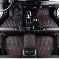 Thumbnail for Fully Surrounded Car Leather Floor Mat Pad All Weather Protection