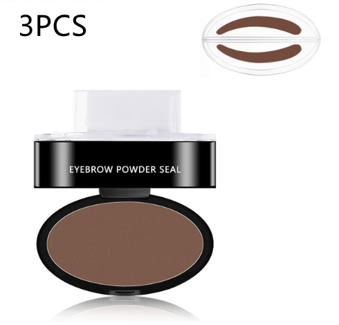 Eyebrow Powder Stamp - Cosmetics Professional Makeup Waterproof - Eye Brow Stamp Lift Eyebrow Enhancers Stencil Kit