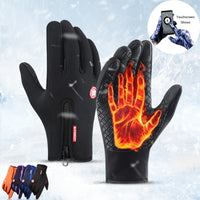 Thumbnail for Winter Gloves Touch Screen Riding Motorcycle Sliding Waterproof Sports Gloves With Fleece