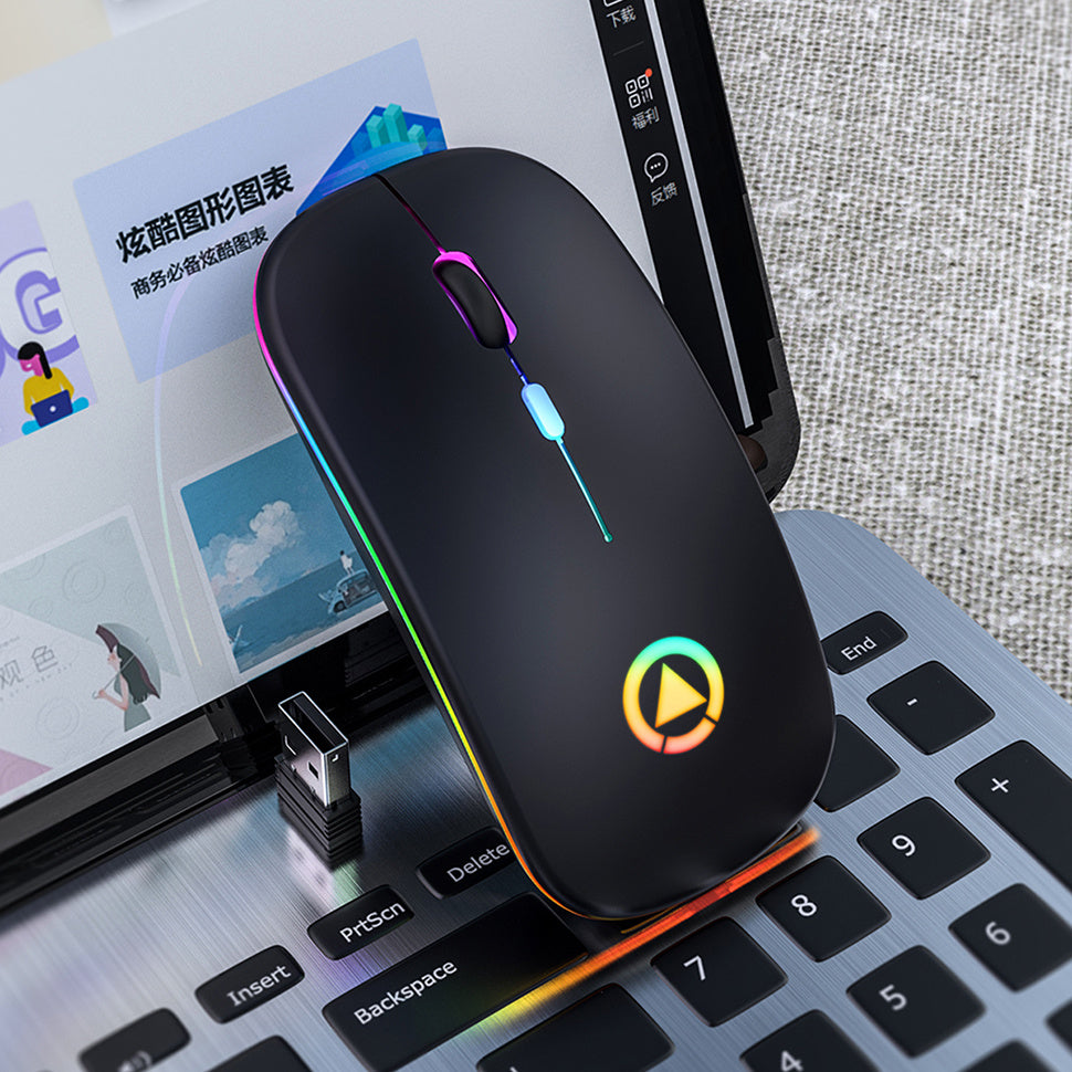 Silent rechargeable wireless mouse