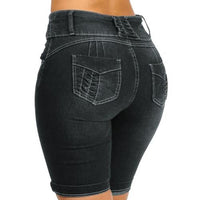 Thumbnail for Knee Length Stretch Short Jeans