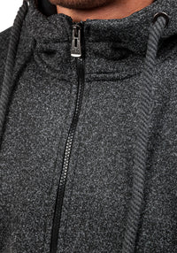 Thumbnail for Exercise Fleece Cardigan Round Neck Sweater Coat