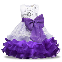 Thumbnail for Girls' Sequined Dress Bow Kids Skirt