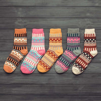 Thumbnail for Winter Thick Warm Stripe Wool Socks Casual Sock Business Socks