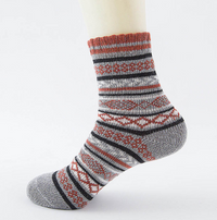 Thumbnail for Winter Thick Warm Stripe Wool Socks Casual Sock Business Socks