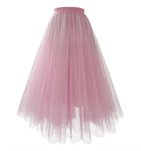 Thumbnail for Mesh Skirt Mid-length Pleated Skirt Plus Size Super Large Swing Skirt A- Line Skirt