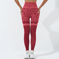 Thumbnail for Leopard Print Fitness Pants For Women High Waist Butt Lifting Seamless Leggings Elastic Running Sport Training Yoga Pants Gym Outfits Clothing