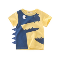 Thumbnail for Children's Wear 2021 Summer New Korean Children's Boys Cotton T-shirt Men's Treasure In Children's Short Sleeves