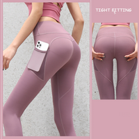 Thumbnail for Gym Sport Seamless Leggings With Pockets Push Up High Waist Pants Women Fitness Running Yoga Pants Gym Sport Seamless Leggings