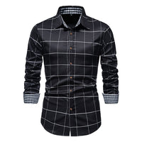 Thumbnail for Plaid Patchwork Formal Shirts for Men