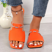 Thumbnail for GlamorStrap Rhinestone Sandals: Summer Chic