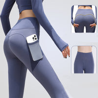 Thumbnail for Gym Sport Seamless Leggings With Pockets Push Up High Waist Pants Women Fitness Running Yoga Pants Gym Sport Seamless Leggings