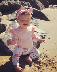 Thumbnail for Cute Baby Girl Clothes - Toddler Kids Tops Flamingo Print Pants Leggings 3-Piece