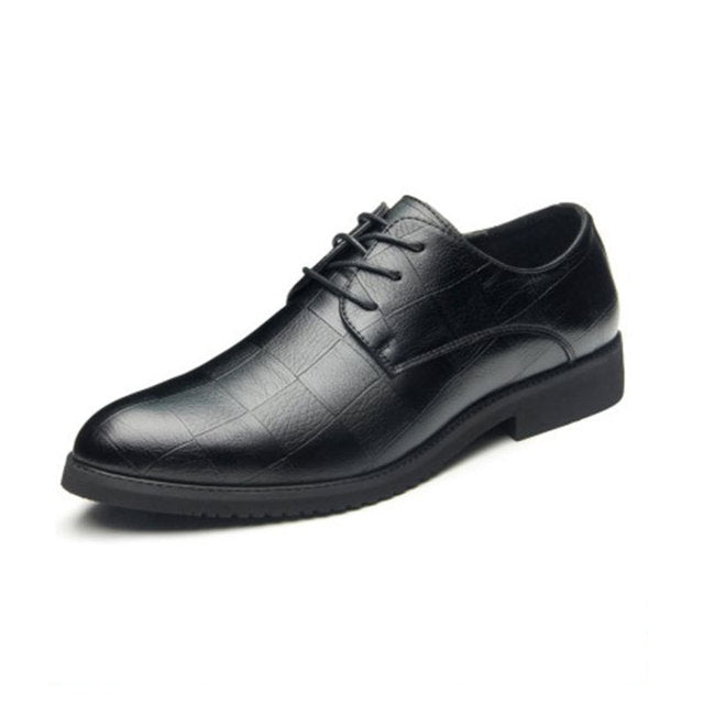 Thick-soled Laced Up Mens Shoes - NetPex