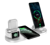 Thumbnail for Wireless Charger For IPhone Fast Charger For Phone Fast Charging Pad For Phone Watch 6 In 1 Charging Dock Station