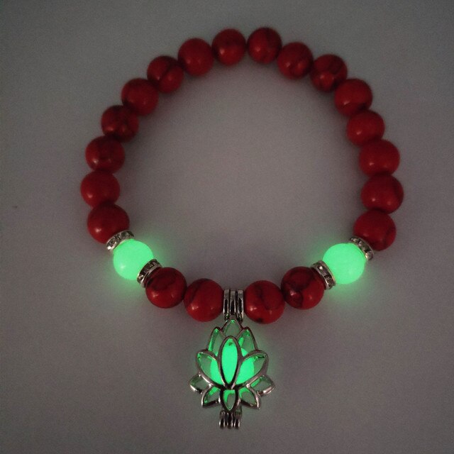 Natural Stone Bracelet- Glow In The Dark