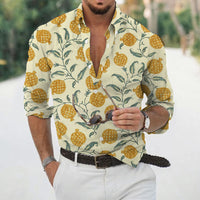 Thumbnail for Men's Loose Floral Shirt Beach Retro