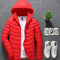 Thumbnail for New Heated Jacket Coat USB Electric Jacket Cotton Coat Heater Thermal Clothing Heating Vest Men's Clothes Winter