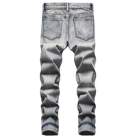 Thumbnail for Nostalgic Jeans Ripped Special Embroidered Men's Pants