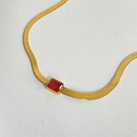 Thumbnail for Snake Bone Zircon Necklace For Women